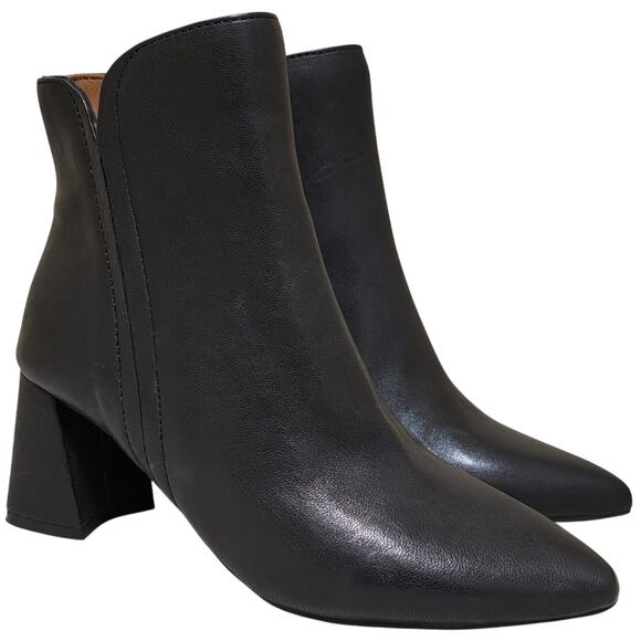 gentle souls Shoes - Gentle Souls Danbury Pointed Toe Block Heel Ankle Booties Size US 6.5M Black
